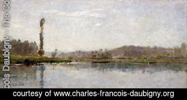 Charles-Francois Daubigny - Morning on the Oise, Auvers