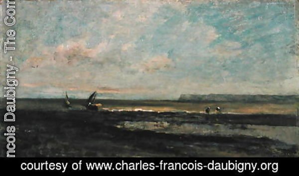 Charles-Francois Daubigny - Beach Scene