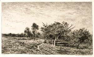Charles-Francois Daubigny - Apple Trees at Auvers (Pommiers a Auvers), 1877