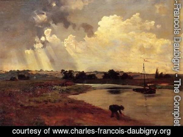 Charles-Francois Daubigny - The Banks of the River