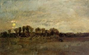 Charles-Francois Daubigny - The Orchard at Sunset