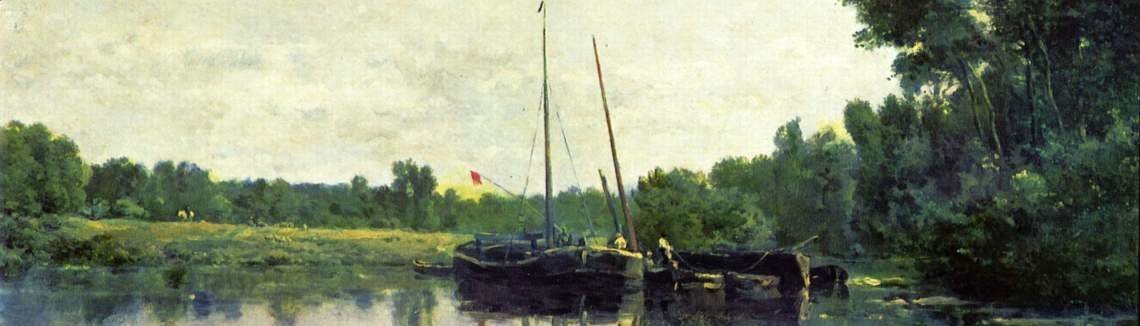 Charles-Francois Daubigny - Boats on the Oise