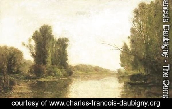Charles-Francois Daubigny - Aux bords de l'Oise