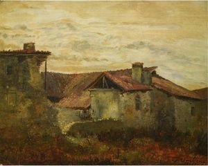 Charles-Francois Daubigny - Old Farmhouses
