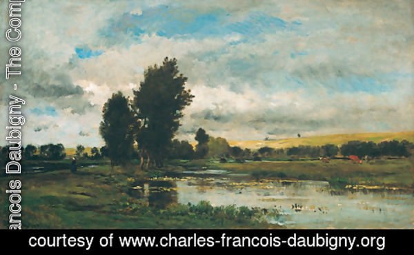 Charles-Francois Daubigny - French River Scene