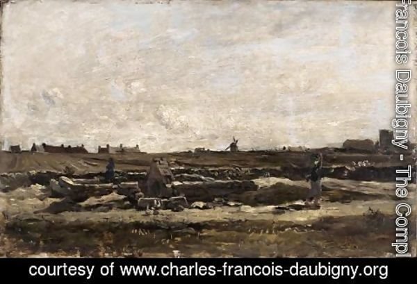 Charles-Francois Daubigny - Kerity view Fountain