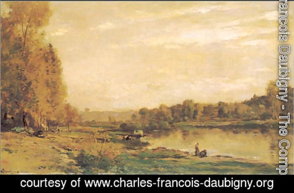 Charles-Francois Daubigny - The banks of the Oise 3