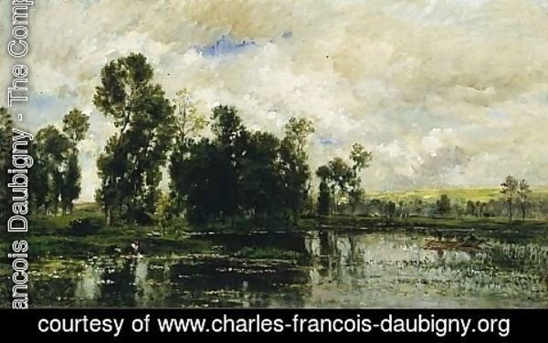 Charles-Francois Daubigny - Edge of the Pond