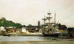 Charles-Francois Daubigny - The Harbour at Honfleur
