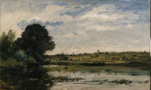 Au bord de la rivire