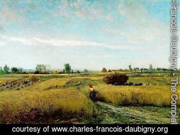 Charles-Francois Daubigny - The Harvest, 1851