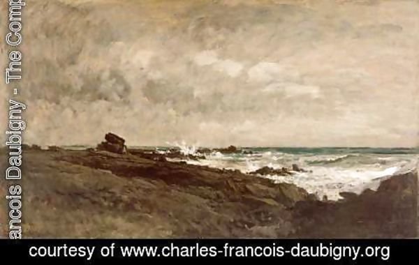 Charles-Francois Daubigny - Seascape, c.1867