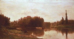 Charles-Francois Daubigny - The Confluence of the River Seine and the River Oise