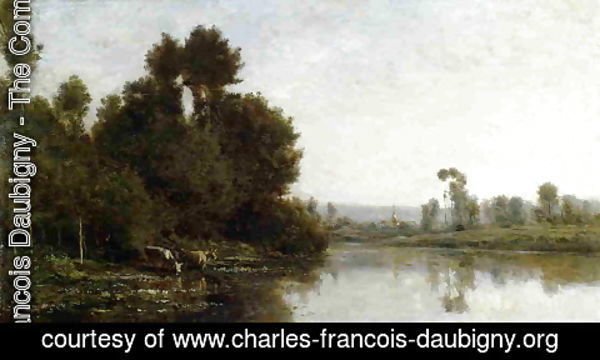 Charles-Francois Daubigny - The Banks of the River I