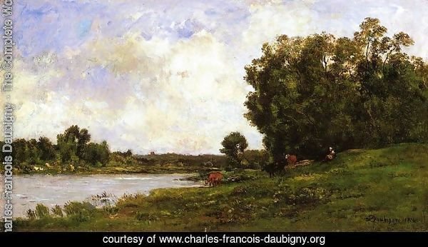 Cattle on the Bank of the River