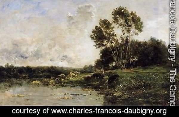 Charles-Francois Daubigny - The Banks of the Oise