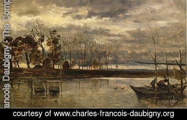 Charles-Francois Daubigny - Eel Fishermen