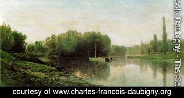 Charles-Francois Daubigny - Les Bords de l'Oise