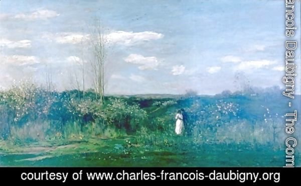 Charles-Francois Daubigny - Spring Landscape, Le printemps