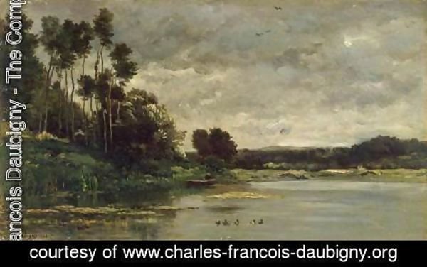 Charles-Francois Daubigny - River Bank