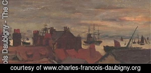 Charles-Francois Daubigny - Port de Pache, Dieppe