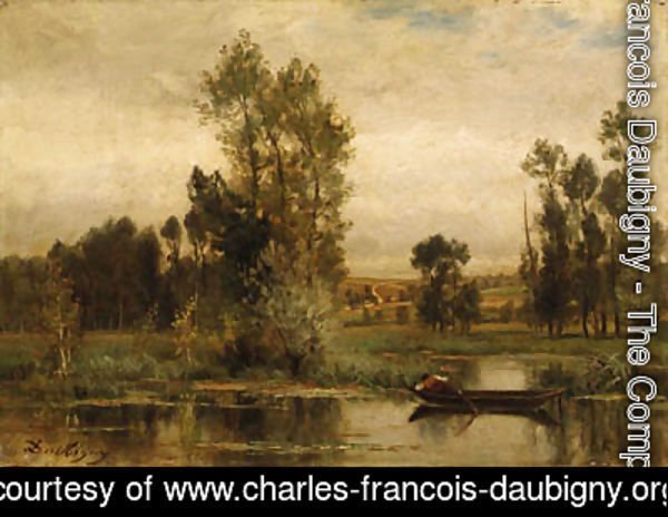 Barque sur l'tang (Boat on the Pond)