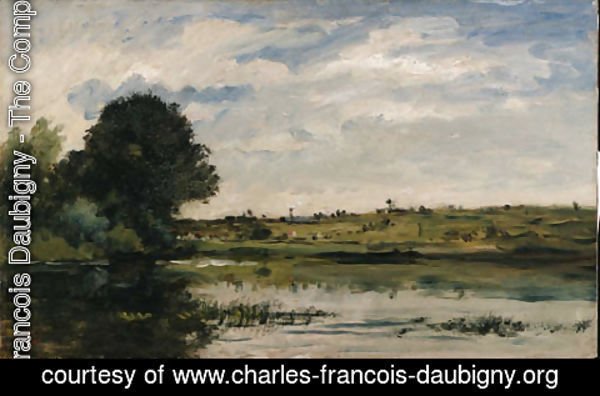 Charles-Francois Daubigny - Au bord de la Seine