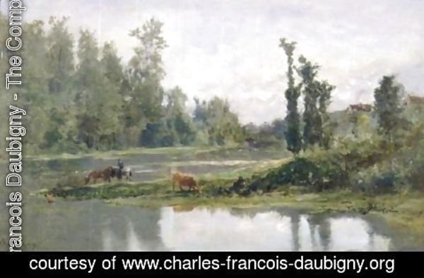 Charles-Francois Daubigny - Bord De Riviere 2
