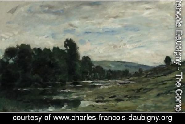 Charles-Francois Daubigny - Le Bord De Riviere