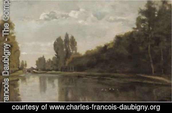 Charles-Francois Daubigny - River Landscape