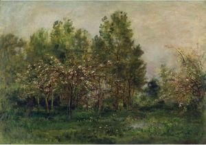 Charles-Francois Daubigny - Apple Blossoms 2