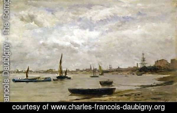 Charles-Francois Daubigny - The Mouth of the Thames