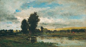 Charles-Francois Daubigny - French River Scene