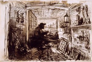 Charles-Francois Daubigny - The Studio on the Boat