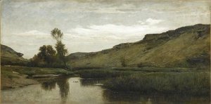Charles-Francois Daubigny - The big valley of the Optevoz