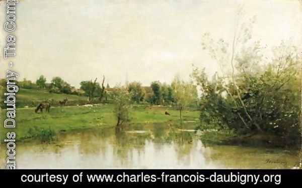 Charles-Francois Daubigny - A corner of Normandy