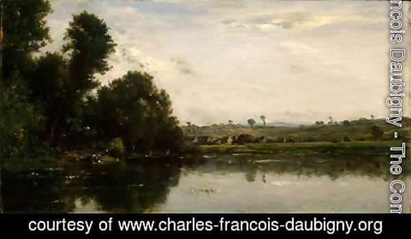 Charles-Francois Daubigny - Washerwomen at the Oise River near Valmondois