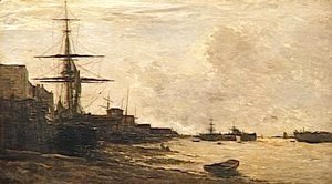 Charles-Francois Daubigny - The Themse in Erith